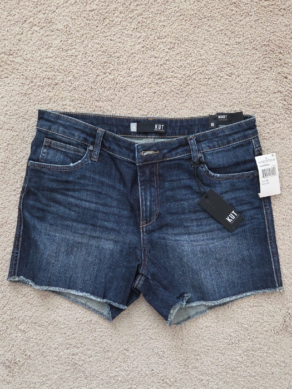 Kut from the Kloth Dark Blue Denim Jean Shorts